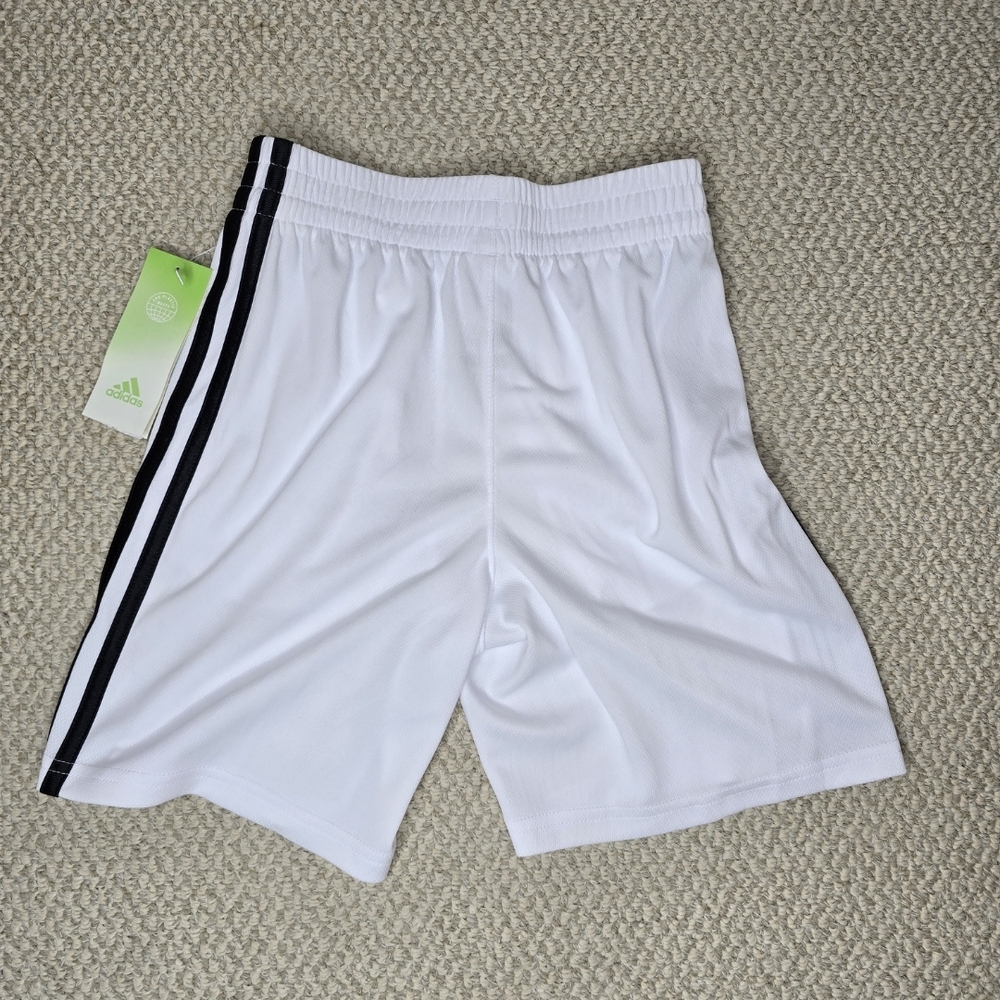 Adidas White Sports Shorts - Picture 2 of 4